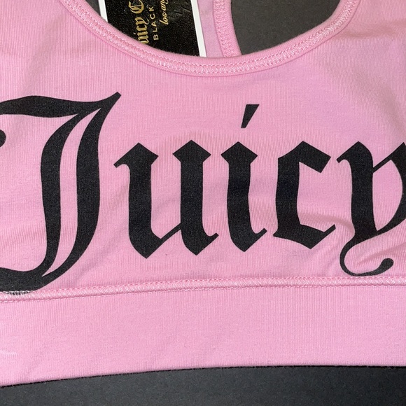 Juicy Couture Pink Sports Bra / Tank Top / Crop Top sizes XS - Picture 2 of 7